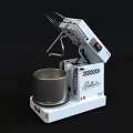 Modern White Kitchen Appliance Galletto with Mixing Bowl and Attachment for Home Baking