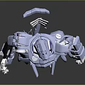Modern Robot Mech Warrior Machine Battlearm Mechanical Battlearm Machine Warrior 3d model