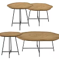 Modern Coffee Table Log Coffee Table 3d model