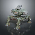Mech Warrior Mech Soldier Machine Battlearm Mechanical Battlearm Machine Fighter Robot 3d model
