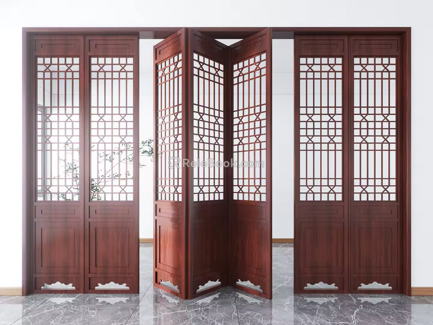 Chinese Screen Partition 3d model