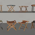 Various Stylish Stools With Wooden Metal Frames And Modern Design Features