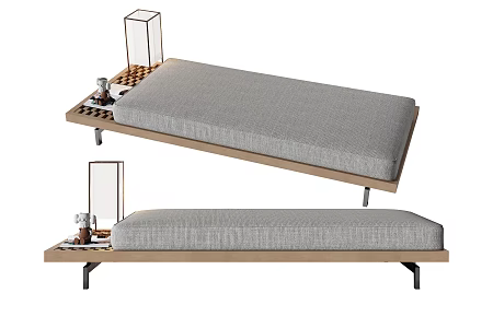 Modern sofa stool chaise longue 3d model