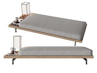 Modern sofa stool chaise longue 3d model
