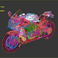 White Sport Motorcycle With Sleek Aerodynamic Design Black Accents And Red Details