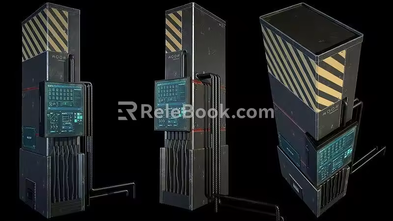 Science Fiction Station 3d model