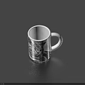 White Ceramic Mug With Black Cat Illustration For Home Kitchen Daily Use
