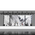 Fashion Runway Show with Bright Stage Lights Large Screen Models Live Band and Audience