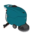 Blue FloorPro Floor Scrubber Machine With Efficient Commercial Cleaning Performance 3d model