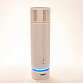 White Tower Air Cooler Fan With Blue Light And Sleek Modern Design