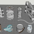 Modern Spiral Staircase Architectural Designs With Glass Metal And Circular Platforms