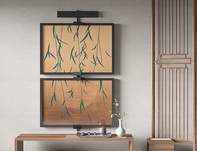 New Chinese Decorative Painting 3d model