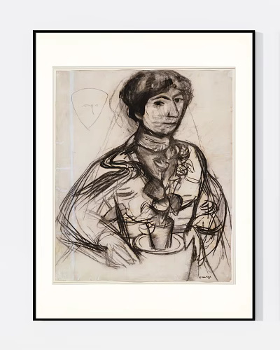 Fauvism Advanced Sketch Art Figure Decorative Hanging Painting 3d model