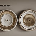 European-style lamp panel, round lamp panel, metal lamp panel 3d model