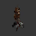Game Movie Fantasy Creature Character Carrying Back Mounted Complex Architecture