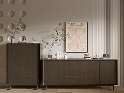 Modern Wood Grain Cabinet Simple Style Cabinet Whole Cabinet Sideboard Balcony Cabinet Storage Cabinet Entrance Cabinet 3d model