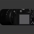 Sony Alpha Mirrorless Camera With Black Body And Detachable Lens 3d model