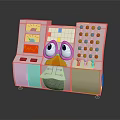 Cartoon Themed Control Console With Playful Eyes Display Screens And Colorful Buttons