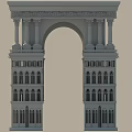 European-style gate 3d model