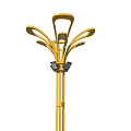 Golden Decorative Street Lamp As Urban Public Facility For Outdoor Lighting