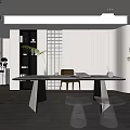 Modern study 3d model