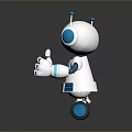 Industrial Robot Single Wheel Robot Double Wheel Robot Robot Robot Assistant Small Robot 3d model