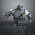 Mech Warrior Mech Soldier Machine Battlearm Mechanical Battlearm Machine Fighter Robot 3d model