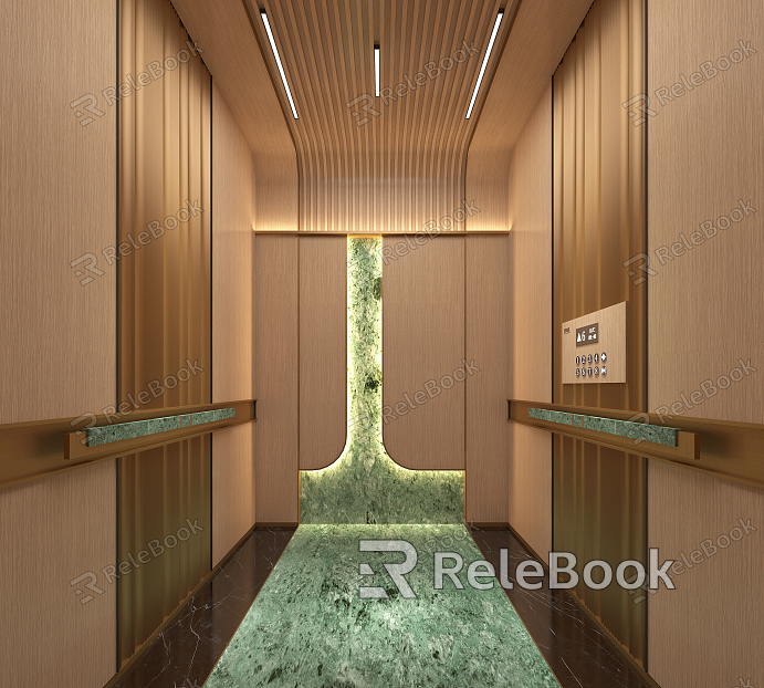 Light Luxury Elevator Car model