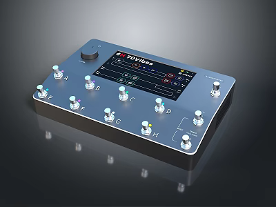 ZONEMED Medical Device Control Panel With Multiple Knobs And Display Screen 3d model
