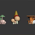 Vibrant Assorted Mushrooms With Colorful Hues Various Shapes and Sizes for Food Decoration