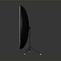 Circular Daily Living Product With Silver And Black Radial Lines Stand Design