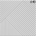 White Wall With Geometric Stripes And Modern Textured Pattern Design 3d model