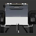 Mobile Workstation Trailer With Expandable Top And Equipment Panel Design 3d model