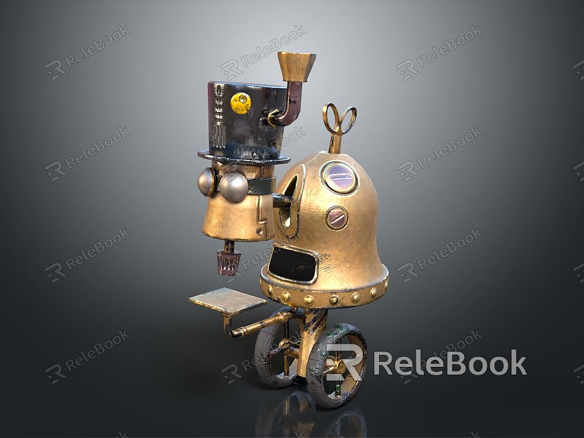 Robot Robot Assistant Small Robot Robot Butler Robot Butler Figure Game Figure model