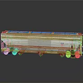 Silver Railroad Tank Car With Logo And Wheels On Gray Background