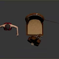 Red Dress Black Stockings High Heels And Wooden Chair Daily Living Essentials