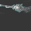 Ornate Battle Axe with Skull Design Sharp Blade and Decorative Handle