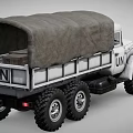 UN Marked Heavy Duty Six Wheel Functional Cargo Truck With Cover