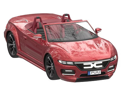 sports car convertible sports car supercar super sports car Dacia car 3d model