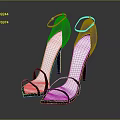 Stylish Black Open Toe High Heels With Strappy Design And Stiletto Heel