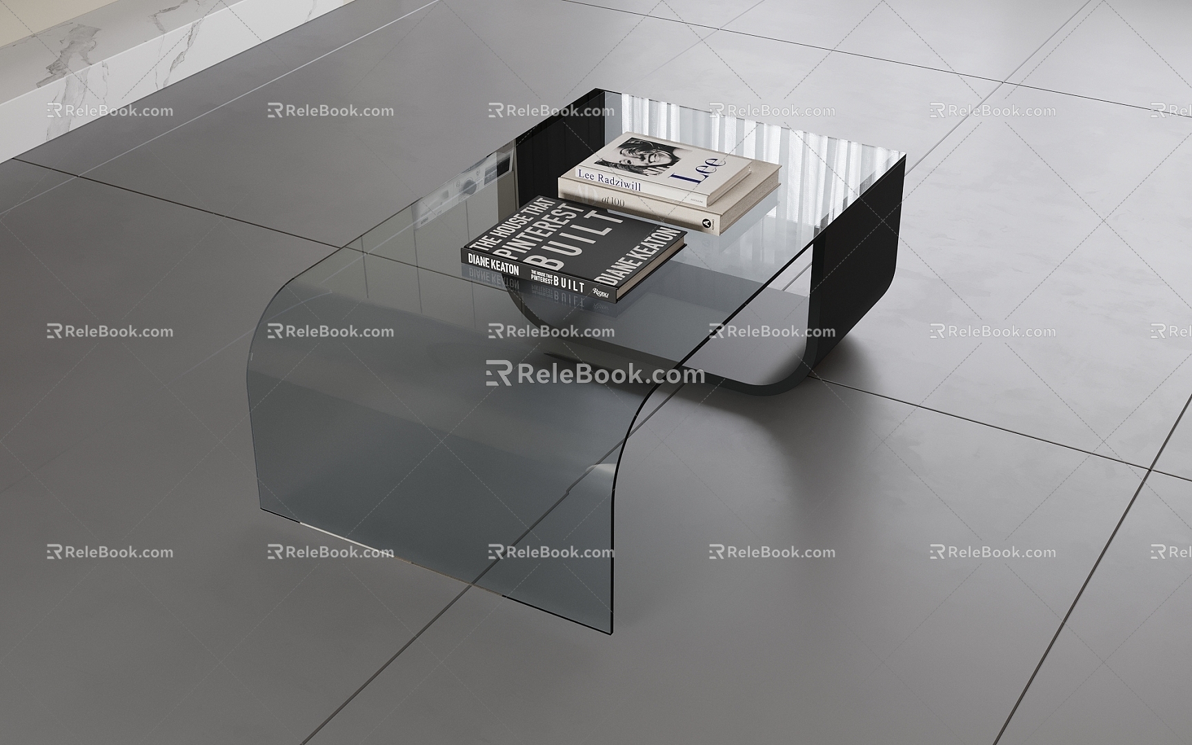 Modern Coffee Table Glass Coffee Table Living Room Coffee Table Alien Coffee Table 3d model