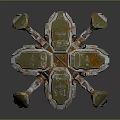 Robot Spider Robot Mecha Spider Science Fiction Spider Mechanical Spider Battery Spider Tower Defense 3d model