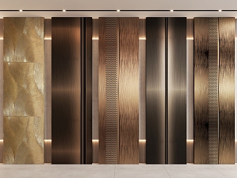 Stainless steel plate brushed stainless steel plate metal plate wall plate stainless steel background wall 3d model