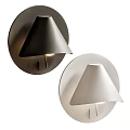 Modern Wall Lamps With Conical Shades In Black And White For Home Interior Lighting