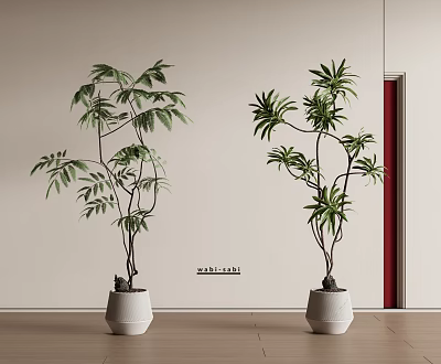 Middle ancient style potted plant potted plant 3d model
