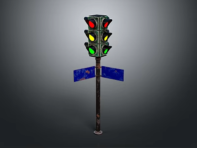 Traffic lights Traffic lights Traffic signs Traffic equipment Road indicating equipment Vehicles 3d model