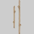 Elegant Silver Branch Shaped Door Handles For Natural Home Decor Design