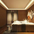 Luxury SPA Sauna Room Interior With Massage Bed Wooden Panels And Soft Lighting