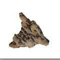 Natural Rock Formation With Rough Textured Surface And Layered Stone Structure Details 3d model