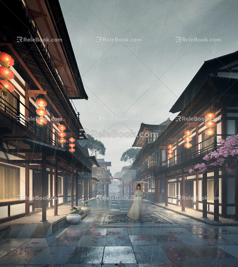 Chinese ancient building 3d model